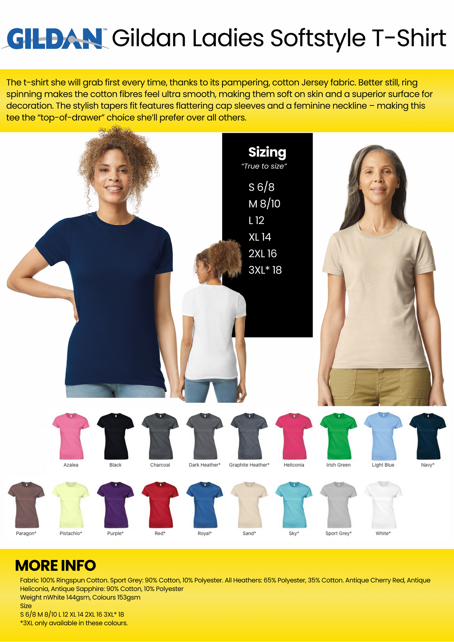 Gildan Softstyle™ Women's Ringspun T-shirt