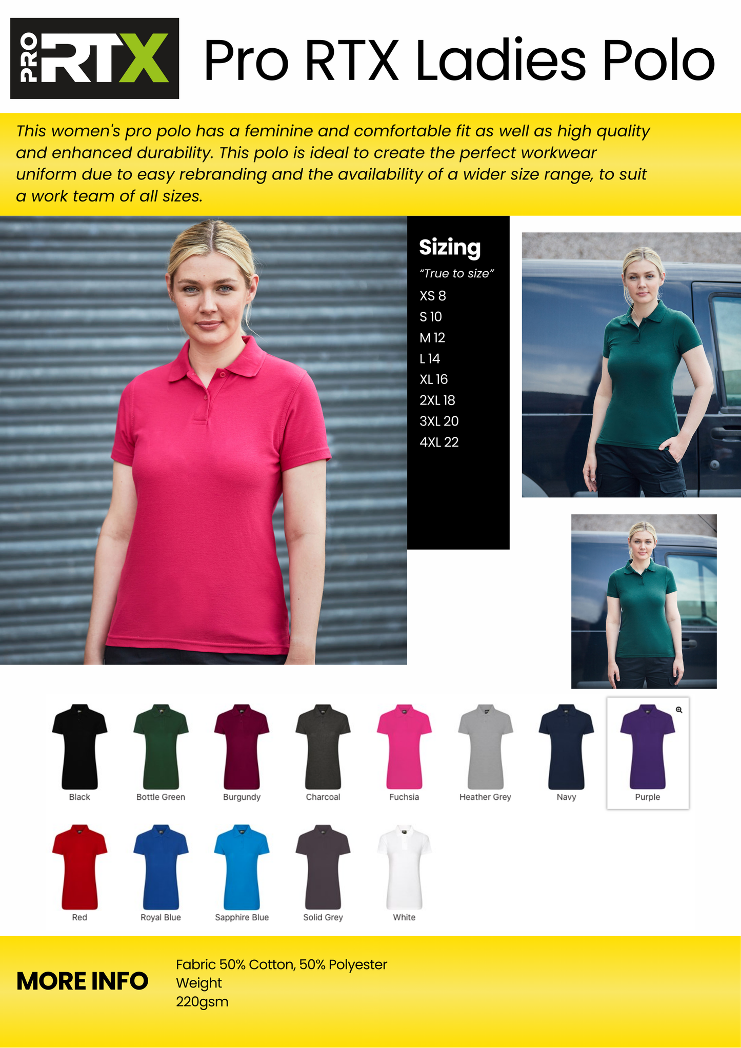 Pro RTX Womens Pro Polo