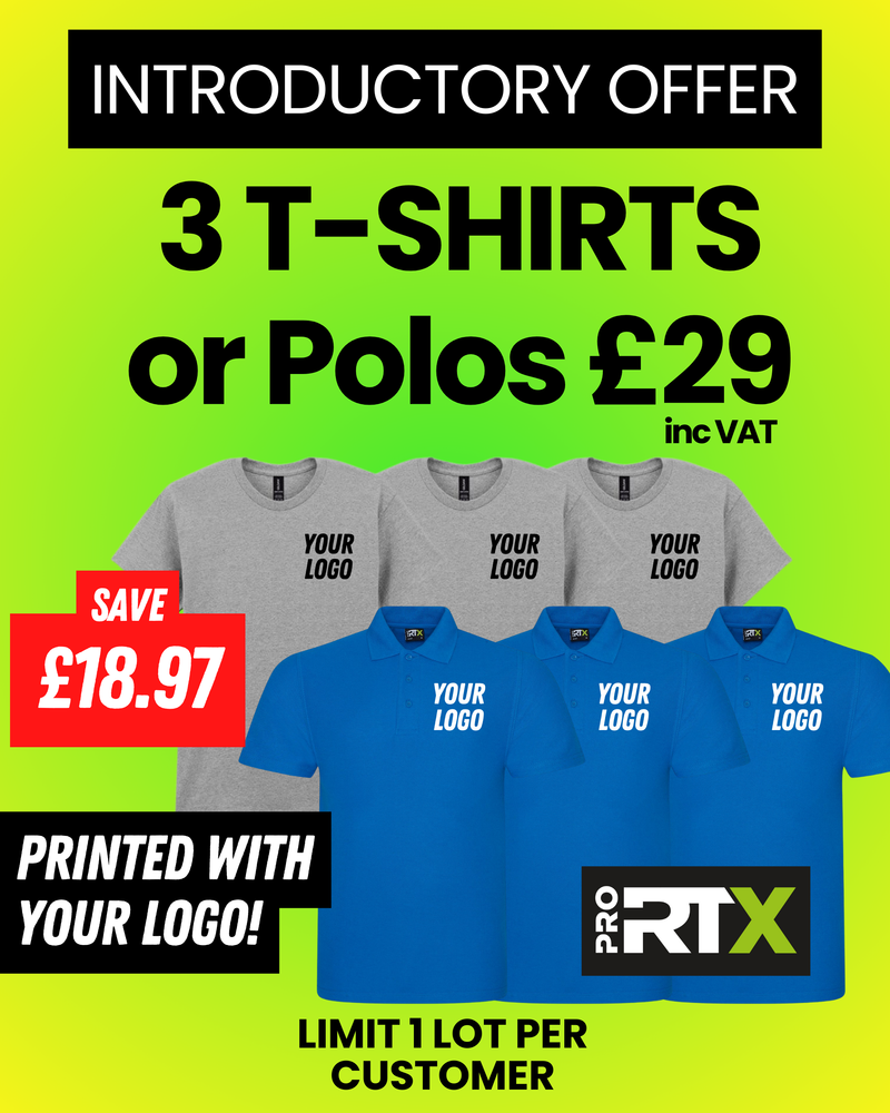 3 T-Shirts or Polos for £29