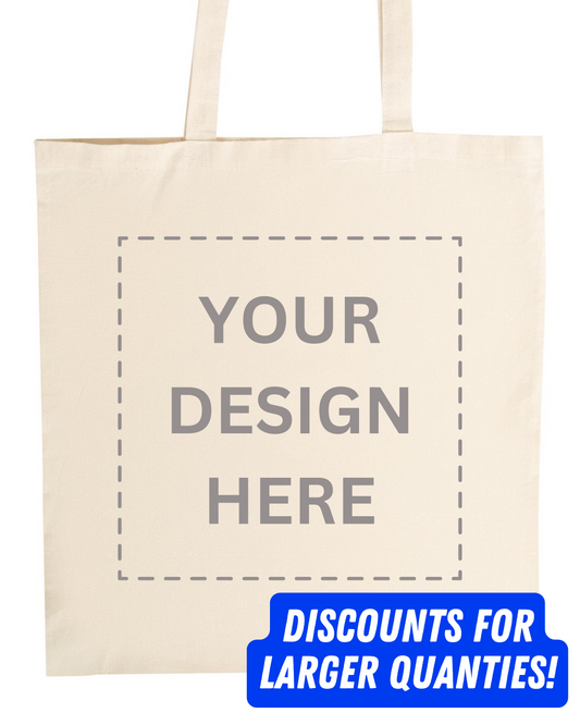 Canvas Tote Bag (with print up to A4 size)