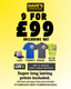 9 FOR £99 DEAL