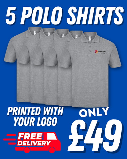 5 Polo Shirts Bundle SALE