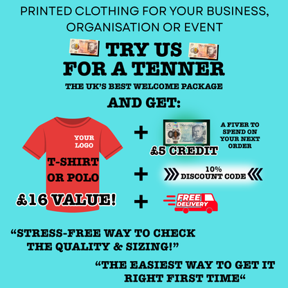 TRY US FOR A TENNER